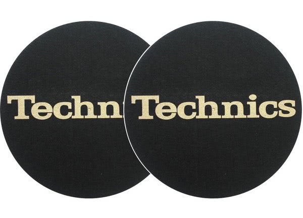 2x Slipmats - Technics Logo - gold_1